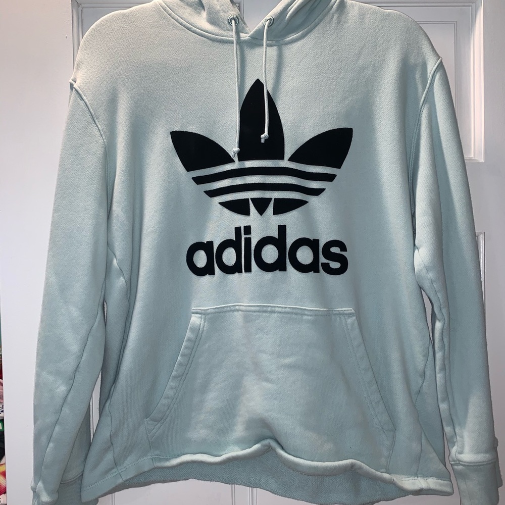 Mint green adidas hoodie